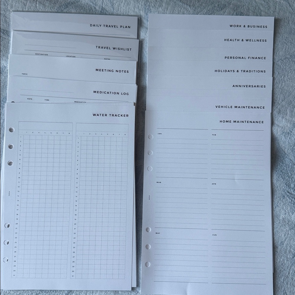 8Lotus A5 Insert Bundle
